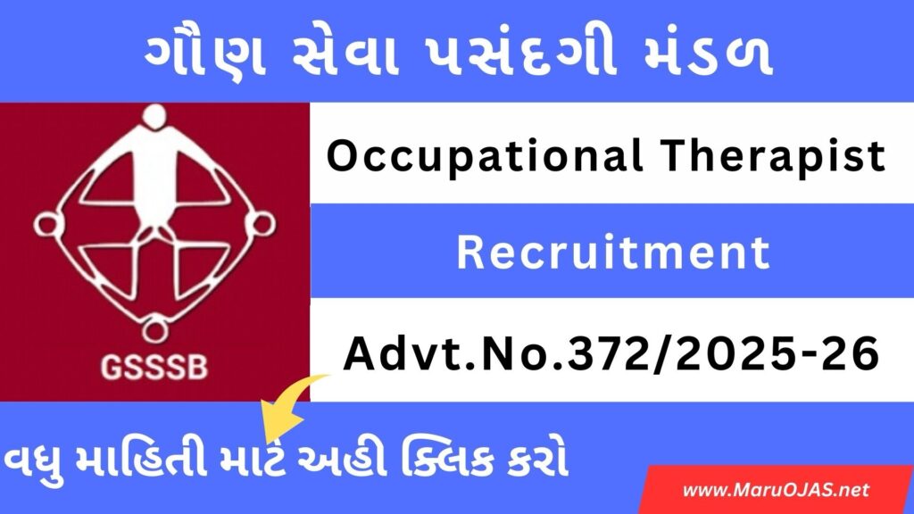 Occupational Therapist Class-3 Recruitment 2026