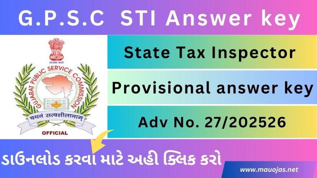 State Tax Inspector Provisional Answer Key